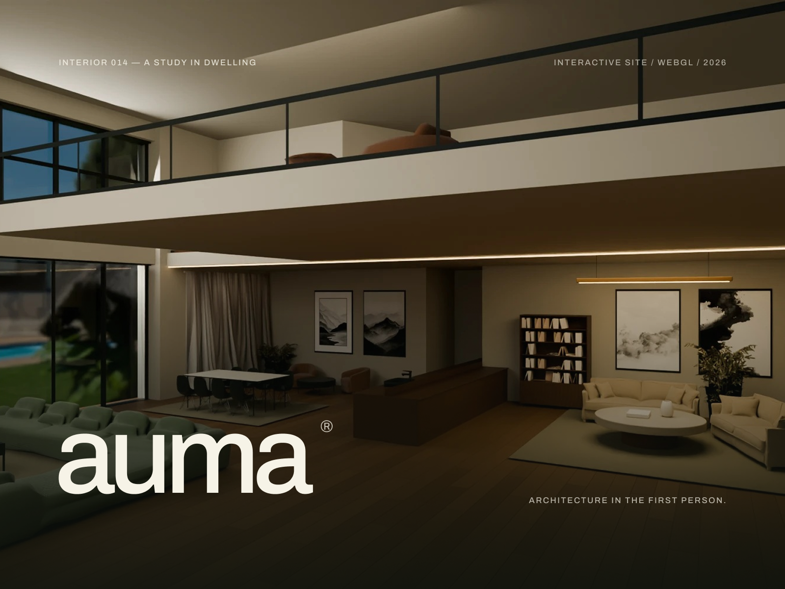 AUMA Arquitetura - Site 3D Interativo e UI/UX